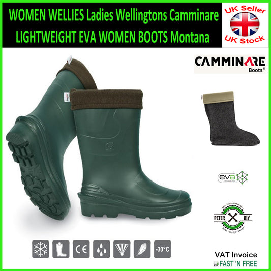 WOMEN WELLIES Ladies Wellingtons Camminare LIGHTWEIGHT EVA WOMEN BOOTS Montana