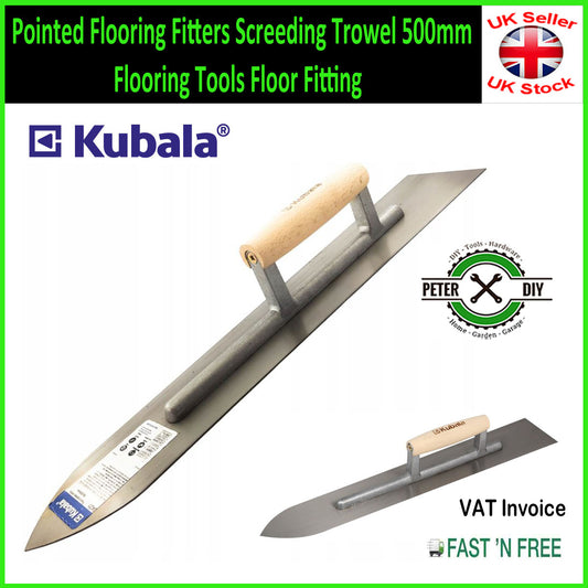 Pointed Flooring Fitters Screeding Trowel 500mm Flooring Tools Floor Fitting