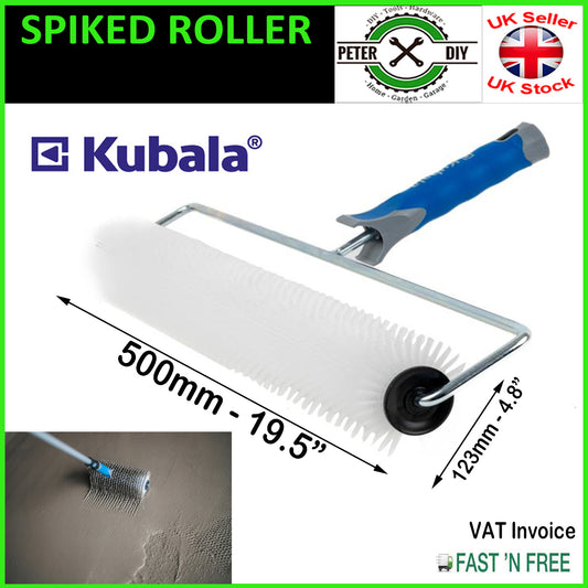 SPIKED ROLLER Aeration 500x123mm Self Levelling Screed Flooring Tool 40mm Spikes