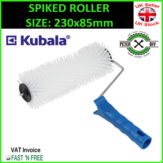 SPIKED ROLLER Aeration 230x85mm Self Levelling Screed Flooring Tool 20mm Spikes