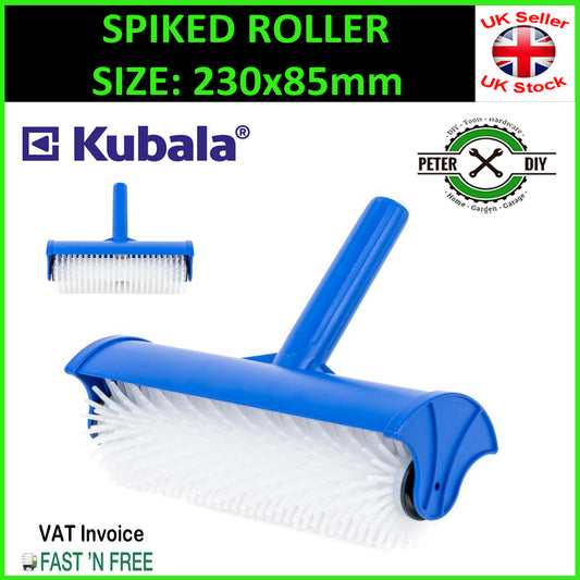 SPIKED ROLLER Aeration 230x85mm Self Levelling Screed Flooring 20mm Spikes Cover