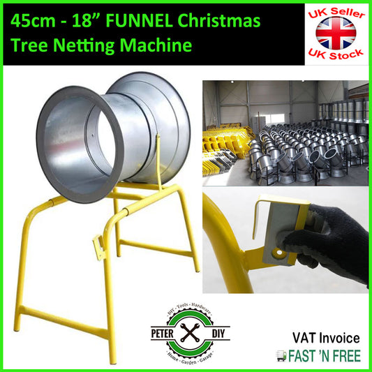 45cm FUNNEL Real Christmas Tree Netting Netter Net Machine Galvanised Xmas LZ45