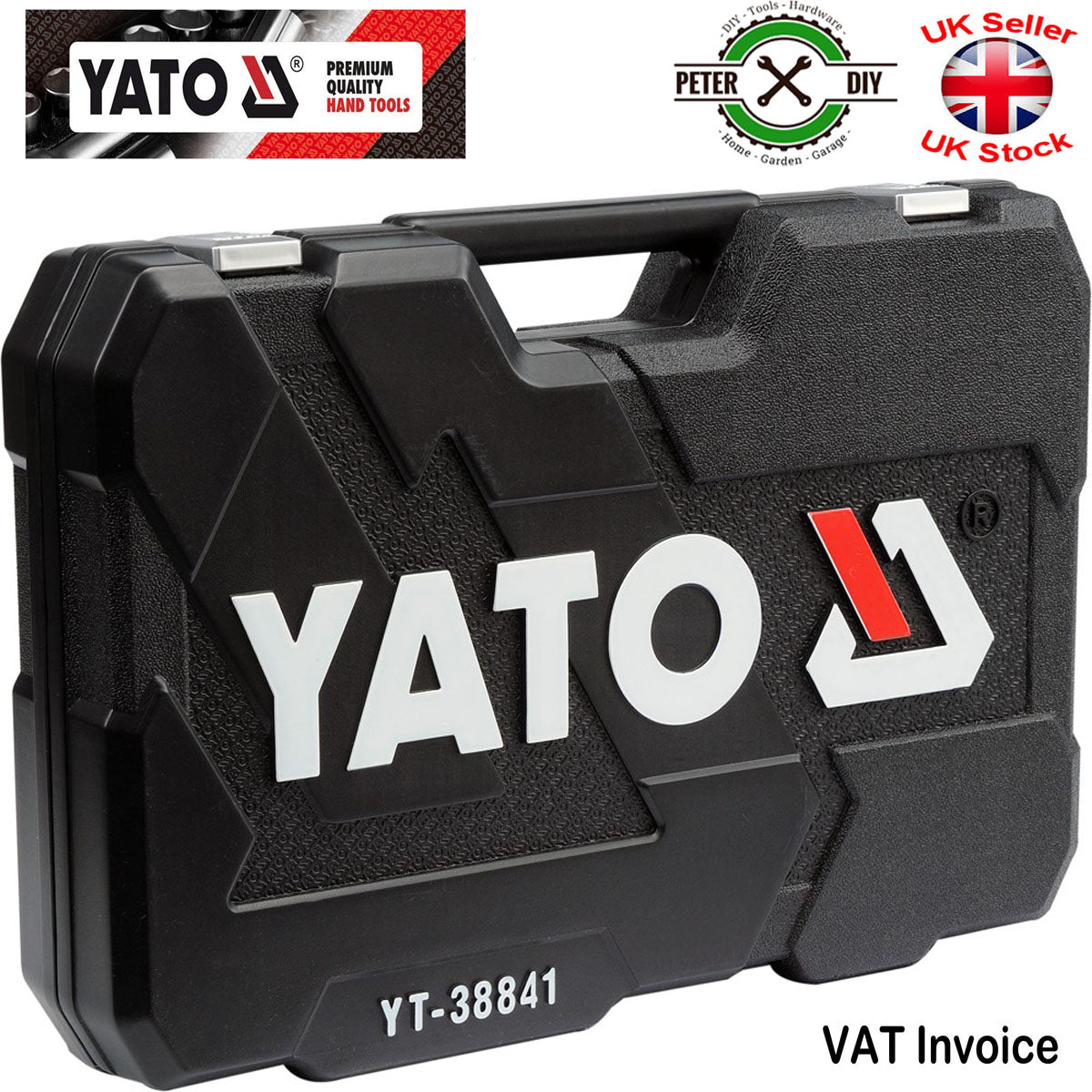 SOCKET SET RATCHET Yato Professional 216 pcs 1/2 1/4 3/8 Tools Toolbox YT-38841