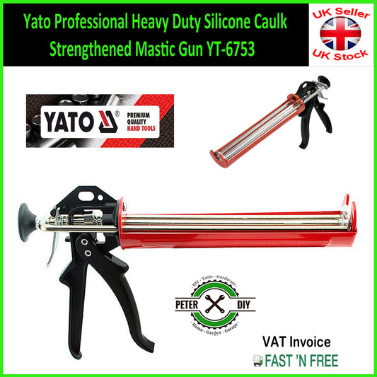 Yato Professional Heavy Duty Silicone Caulk Strengthened Mastic Gun YT-6753